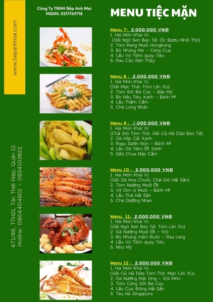 Set Menu Tiệc Mặn 2