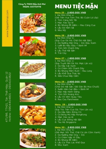 Set Menu Tiệc Mặn 5