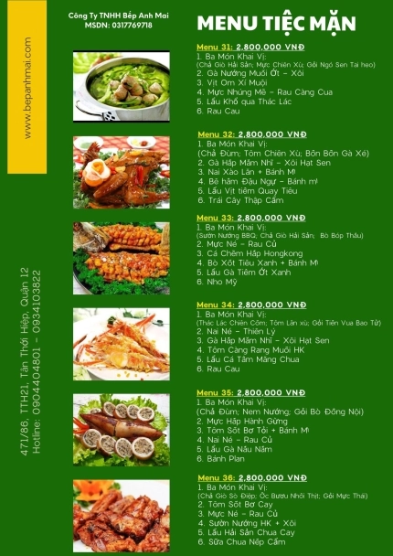 Set Menu Tiệc Mặn 6