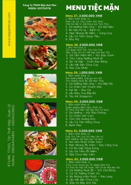 Set Menu Tiệc Mặn 7