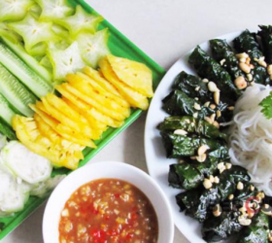 Bò Cuộn Lá Lốt 