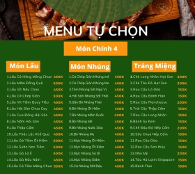 Các Món Lẩu - Nhúng - Tráng Miệng