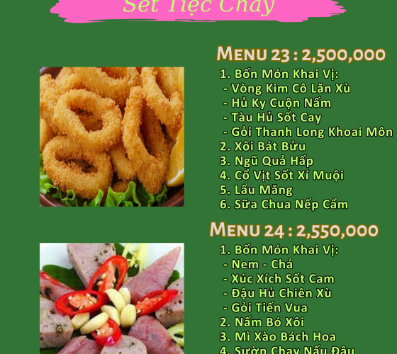 Set Menu Tiệc Chay 15