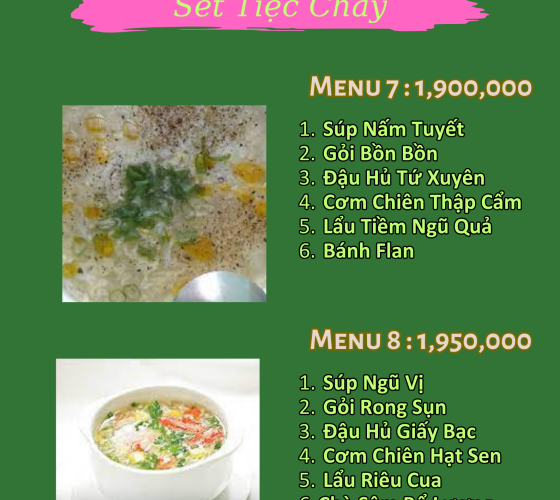 Set Menu Tiệc Chay 4