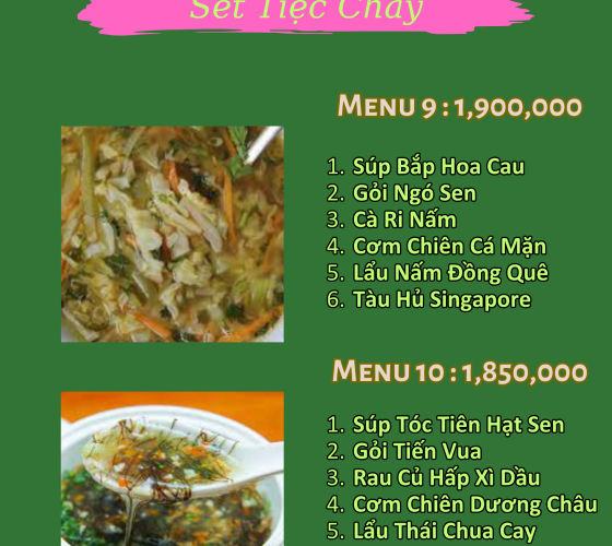 Set Menu Tiệc Chay 5